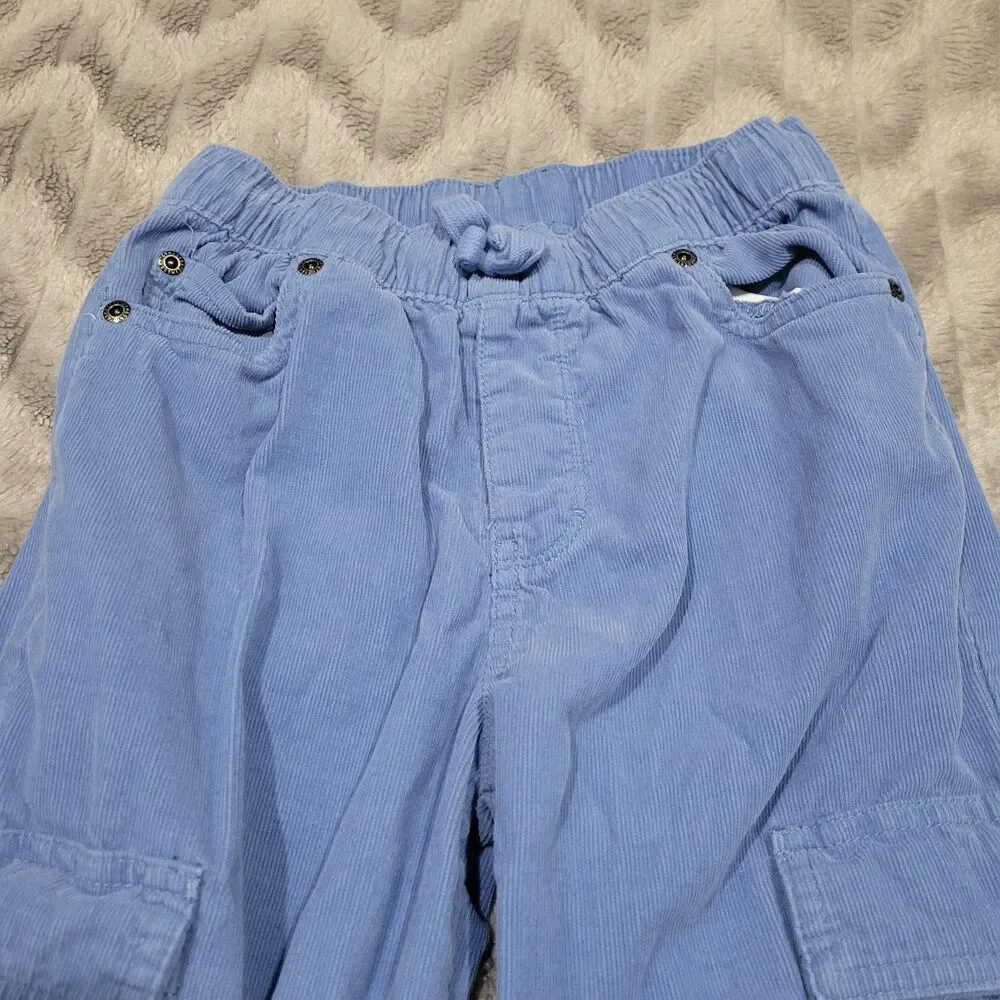 Gymboree Girls Size 8 Blue Corduroy Pull On Jogger Style Pants